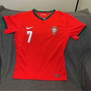 Nike Portugal 2024 Home Jersey with Cristiano Ronaldo's number 7 size Medium